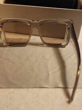 New Saint Laurent Sunglasses SL462 SULPI 020 Brown Grey Eyewear Saint Laurent Sun SL 462 Sulpice 020 Sunglasses - US main image 4